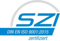 Logo SZI-Zertifizierung DIN EN ISO 9001:2015